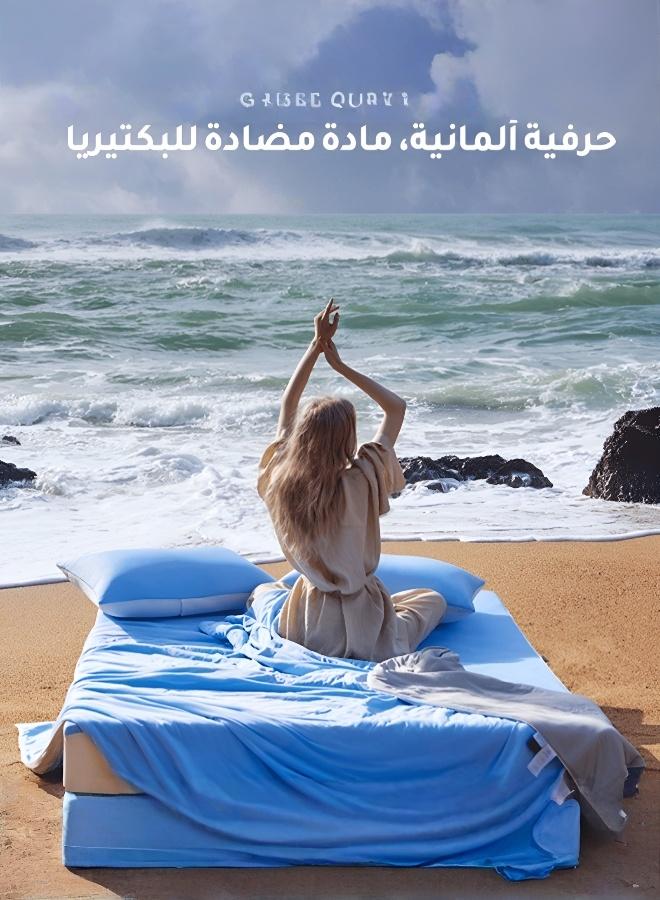 Silk Summer Blanket with Lace Trim, Temperature Control & Washable - Image 3